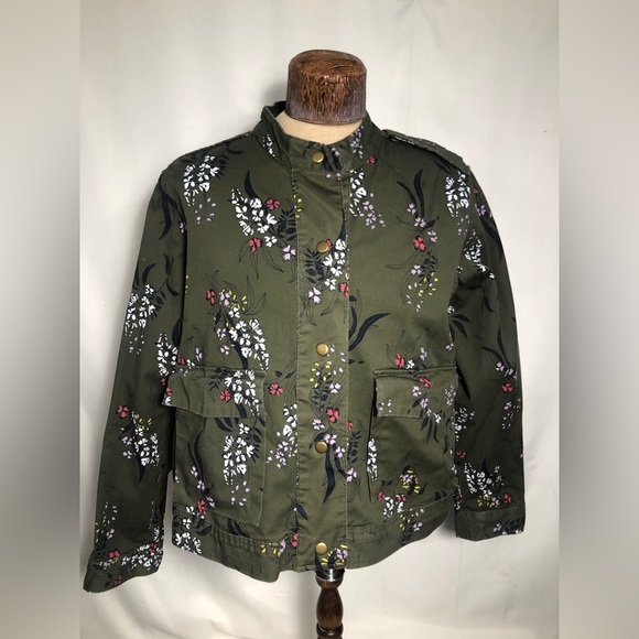 Joe Fresh Jackets & Blazers - Womens Green with Flowers Jacket. XL. Like NEW